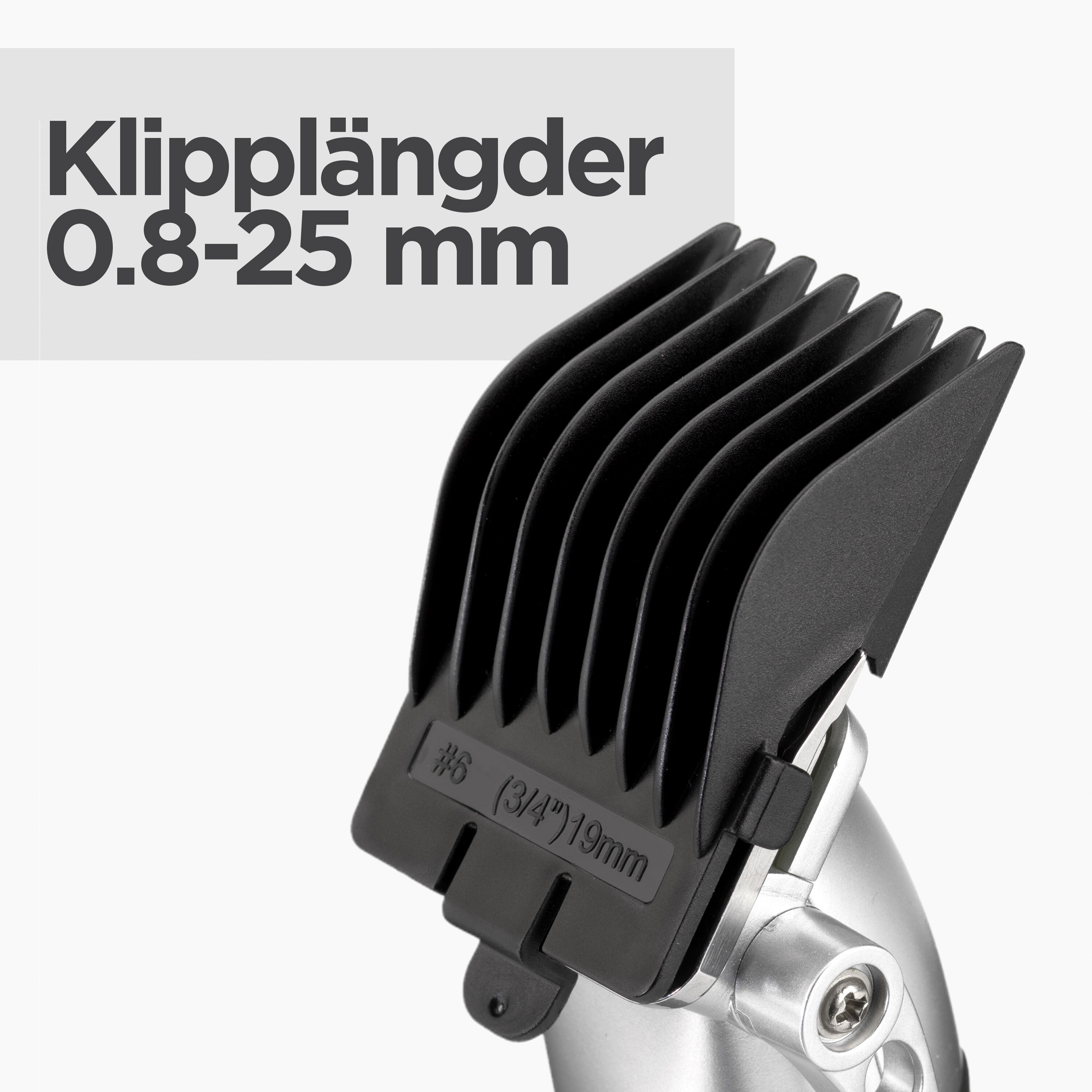 Klippl&auml;ngder 0.5-25 mm